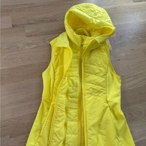 Lululemon Athletica Vibrant Yellow Quilted Vest